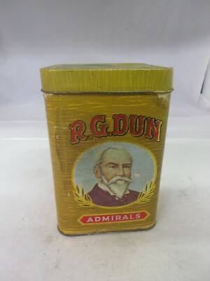 VINTAGE ADVERTISING EMPTY R.G.DUNN CARDBOARD BODY TOBACCO TIN M-516
