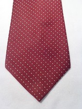 PRICE IGOR VINTAGE TIE 1940 - 1970'S FASHION FUN BURGUNDY POLKA DOT 56 X 4