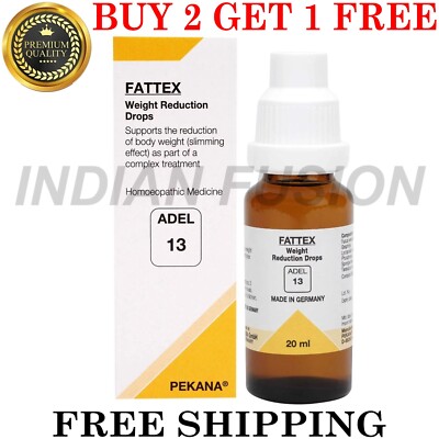 ADEL 13 Fattex Drop (20ml) Homeopathic Drop SLIMMING EFFECT Buy 2 Get 1 Free