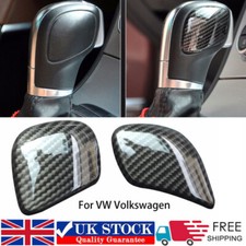 2x For VW DSG Car Gear Shift Knob Panel Cover Real ABS Stickers