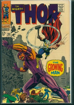 Thor #140 F- (1st app of The Growing Man) | eBay