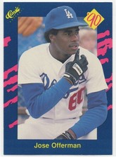 Jose Offerman 1990 Classic Blue #45  Rookie Card  Los Angeles Dodgers  #2. rookie card picture