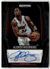 Panini Prizm Black 2024-25 NBA No. SIG-MOU Alonzo Mourning Auto