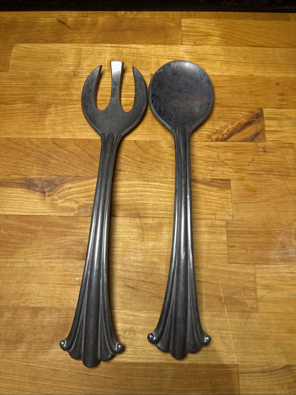 Vintage Lenox Salad Serving Fork & Spoon 13”