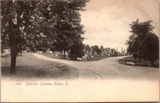 Postcard OH Galion Fairview Cemetery