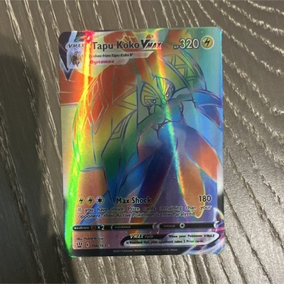 Tapu Koko VMAX 166/163 Battle Styles Secret Rare Full Art Holo HP 320 VMAX