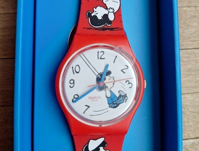 Swatch Peanuts Lucy Snoopy ungetragen weltwelt ausverkauft aus 2022