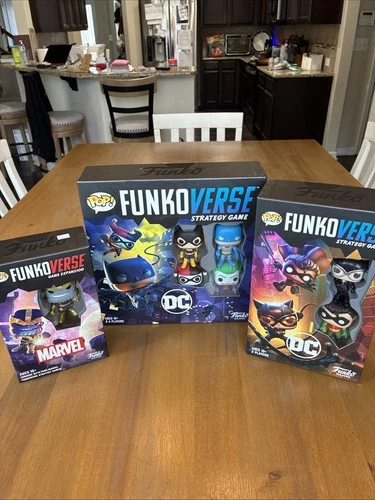 Funkoverse DC Batman Joker Game Robin Catwoman Expansion Thanos Figures