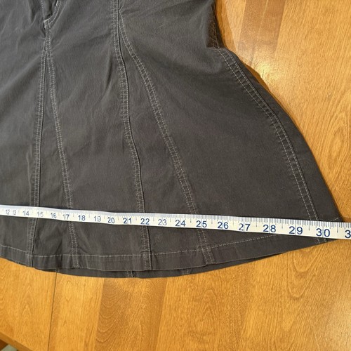 Kuhl Skirt Womens 8 Gray Katerina Cotton Spandex Gorpcore Hiking Camping Western - Picture 5 of 13