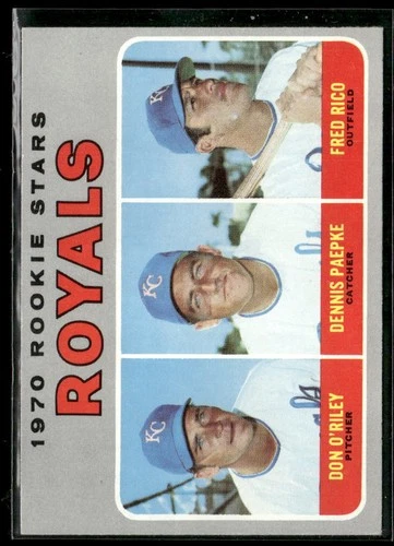 1970 Topps #552 Royals 1970 Rookie (Don O'Riley / Dennis Paepke Fred Rico) RS A1