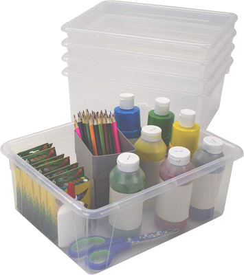 Letter Size Deep Storage Tray   Organizer Bin for Classroom, Office and Home, Un