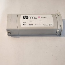 HP B6Y19A 771A Light Magenta 775ml Cartridge Genuine No Box 10 2017 Weighs Full