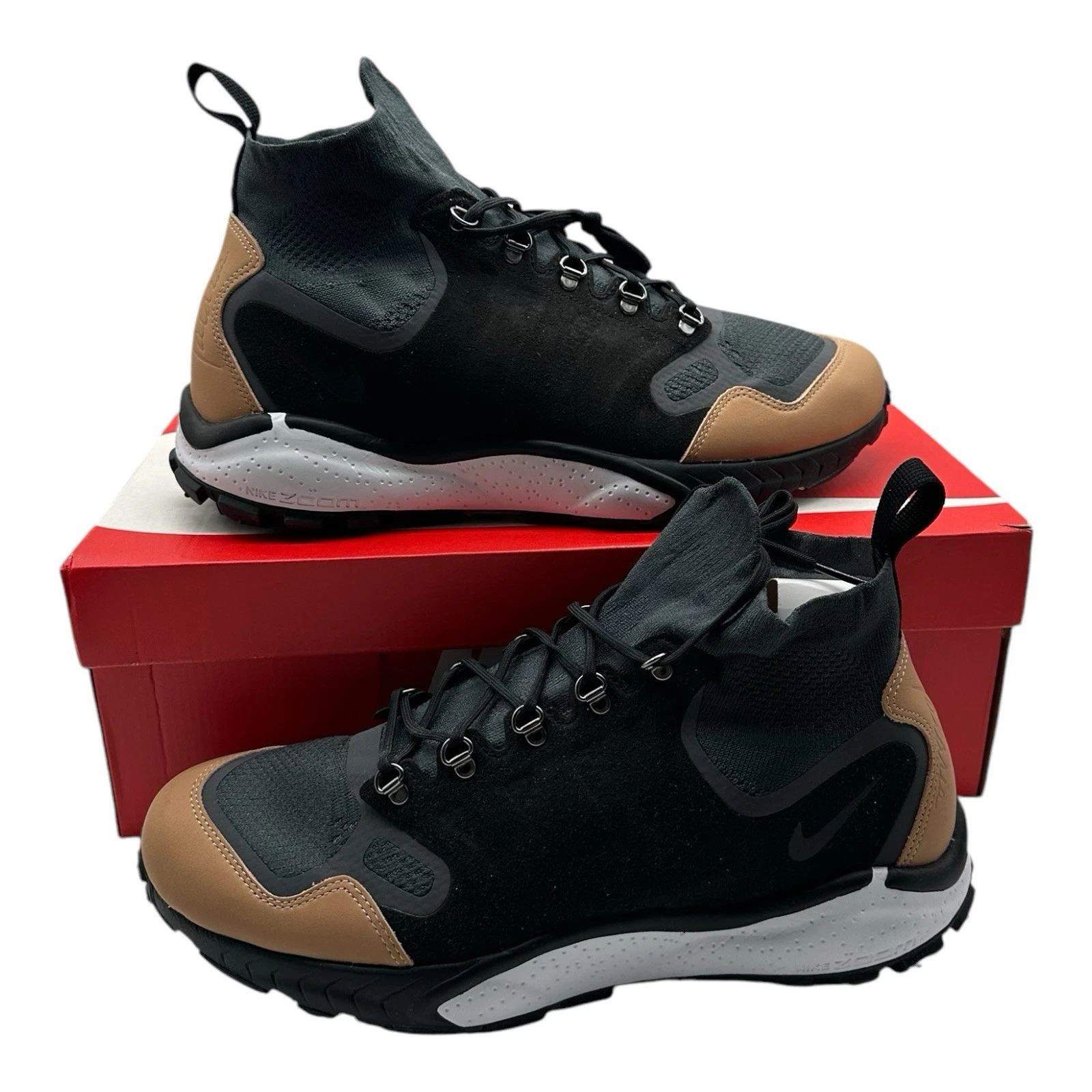 Nike Air Zoom Talaria Mid FK PRM Shoes Mens 9.5 Anthracite/Black Tan 875784-001