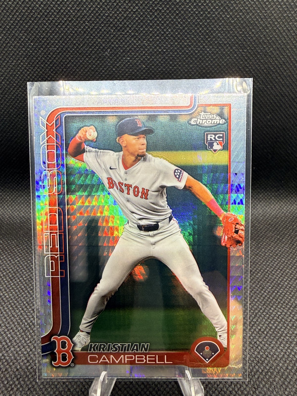 2025 Topps Chrome - Kristian Campbell #171 Prism Refractor (RC)
