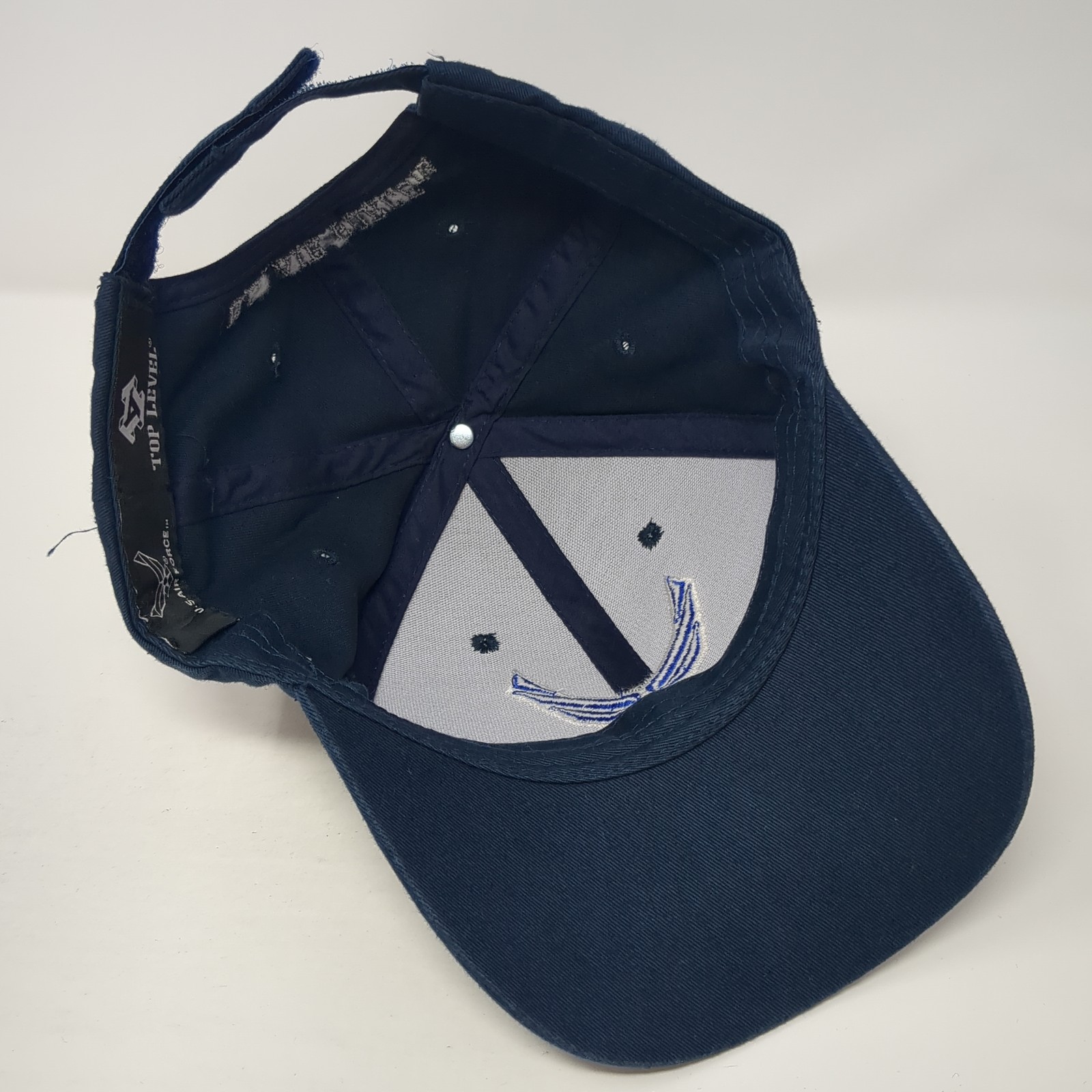 US Air Force Strapback Baseball Cap Blue One Size… - image 7