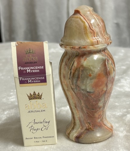 Anointing Prayer Oil Onyx Jar And Oil