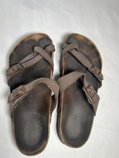 Women's Birkenstock Mayari Birko-Flor Nubuck Sandals - Mocha Color