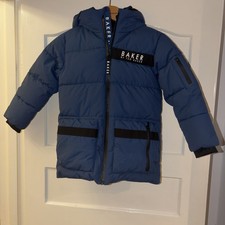 Ted Baker Boys Padded Hooded Water Resistant Blue Coat Age 6 Years Brand New
