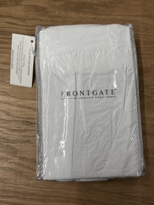 NEW Frontgate KING Sham 159169 20''x36'' 100% Cotton Portugal White
