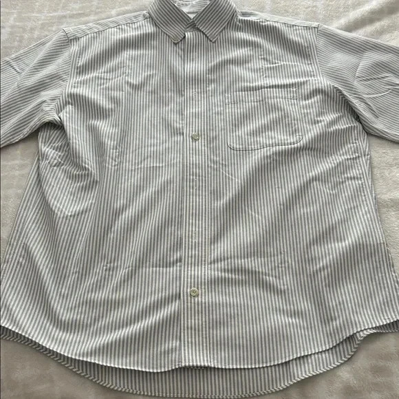 Cabela's Men's Blue Striped Short Sleeve Button Down Shirt, Size M - Image 3 of 4