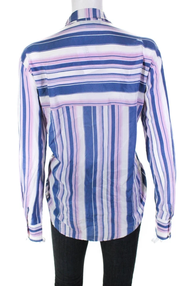 M.I.H. Джинсы женщин в полоску простой рубашка розовый синий белый размер средний 12065406 - Изображение 3 из 4