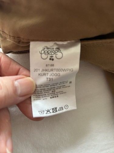 LE TEMPS DES CERISES CHINO JOGG Couleur CAMEL Modèle KURT JOGG Taille 31 - Imagen 6 de 6