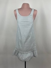 Sezane Blue Striped Sleeveless Dress Size 36