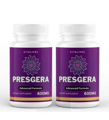 (2 Pack) Presgera Nerve Health Capsules, Advanced Healthy Nerve Support Pills