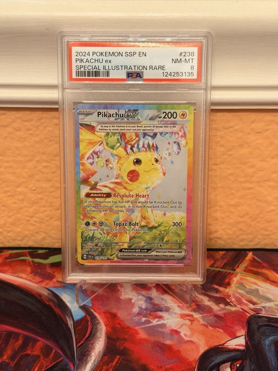 Pokémon TCG Grade 8 Pikachu Individual Collectible Card Game Cards