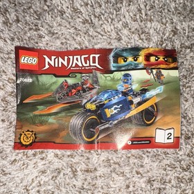 LEGO NINJAGO Desert Lightning 70622 Complete Set with Jay, Manuals & Minifigures