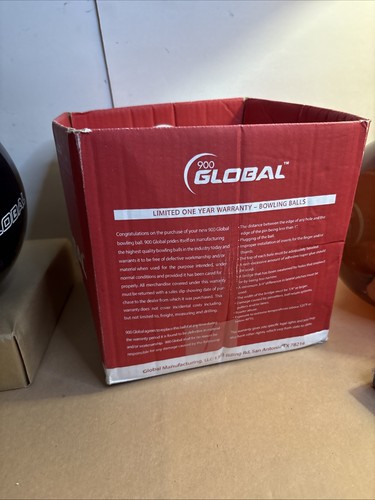 Palla da bowling 900 Global 2019 AFTER DARK nera non forata 14 libbre *leggi* - Foto 9 di 9