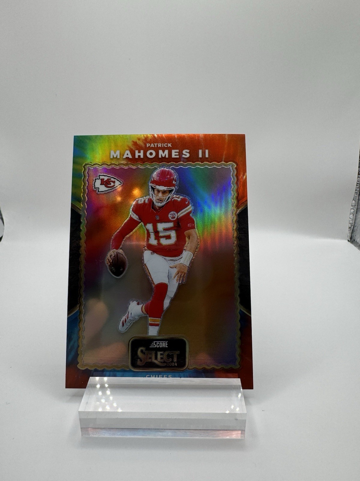 2024 Select Patrick Mahomes II Score Throwback Tie-Dye Prizm /25 CHIEFS