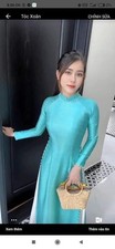 Traditional Ao Dai Vietnam-Vietnamese Long Dress- Van Go Silk- with Pants