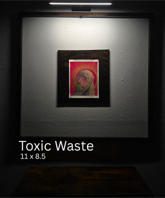 Toxic Waste Mixed Media Print 11 x 8.5