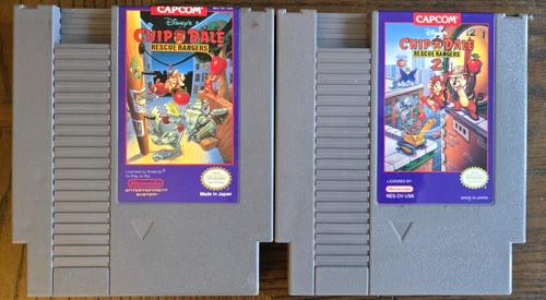 Disney's Chip 'N Dale: Rescue Rangers 1 & 2 Lot Nintendo NES Authentic Tested