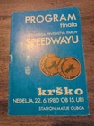 World Pairs Final Speedway programme Krsko Slovenia June 1980