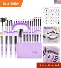 Versatile 32-Piece Makeup Brush Collection - Effortless Application Blending