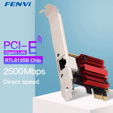 FENVI 2.5G PCI-E to RJ45 Network Card RTL8125B Chip 100/1000Mbps 2.5Gbps Etherne