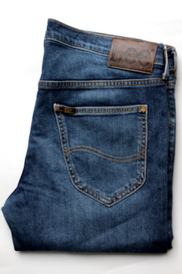 Lee Daren slim fit men's jeans W34 L32 mid blue stretch denim LEVK093