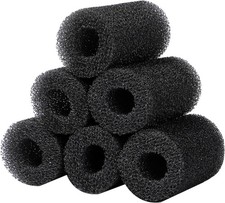AQUANEAT 6-Pack Pre-Filter Sponge for Aquarium Shrimp Fry 1.8"D X 3.2"H, 0.8"