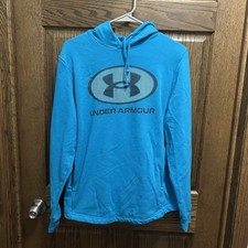 Under Armour UA Rival Terry Hoodie Medium Blue/Black/White