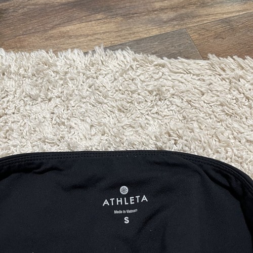 Athleta Small Black Mid-Rise Gusset Coolmax Moisture-Wicking Athleisure Leggings - Photo 4/6