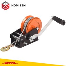 3500lbs Seilwinde Handseilwinde Bootswinde Winde Anhänger Drahtseil 10m 1588kg