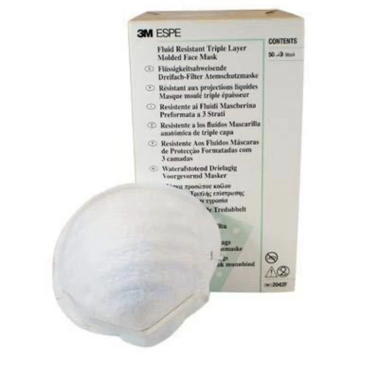 3M 2042F ESPE Triple Layer Molded Face Masks 50/Pk
Opens in a new window or tab