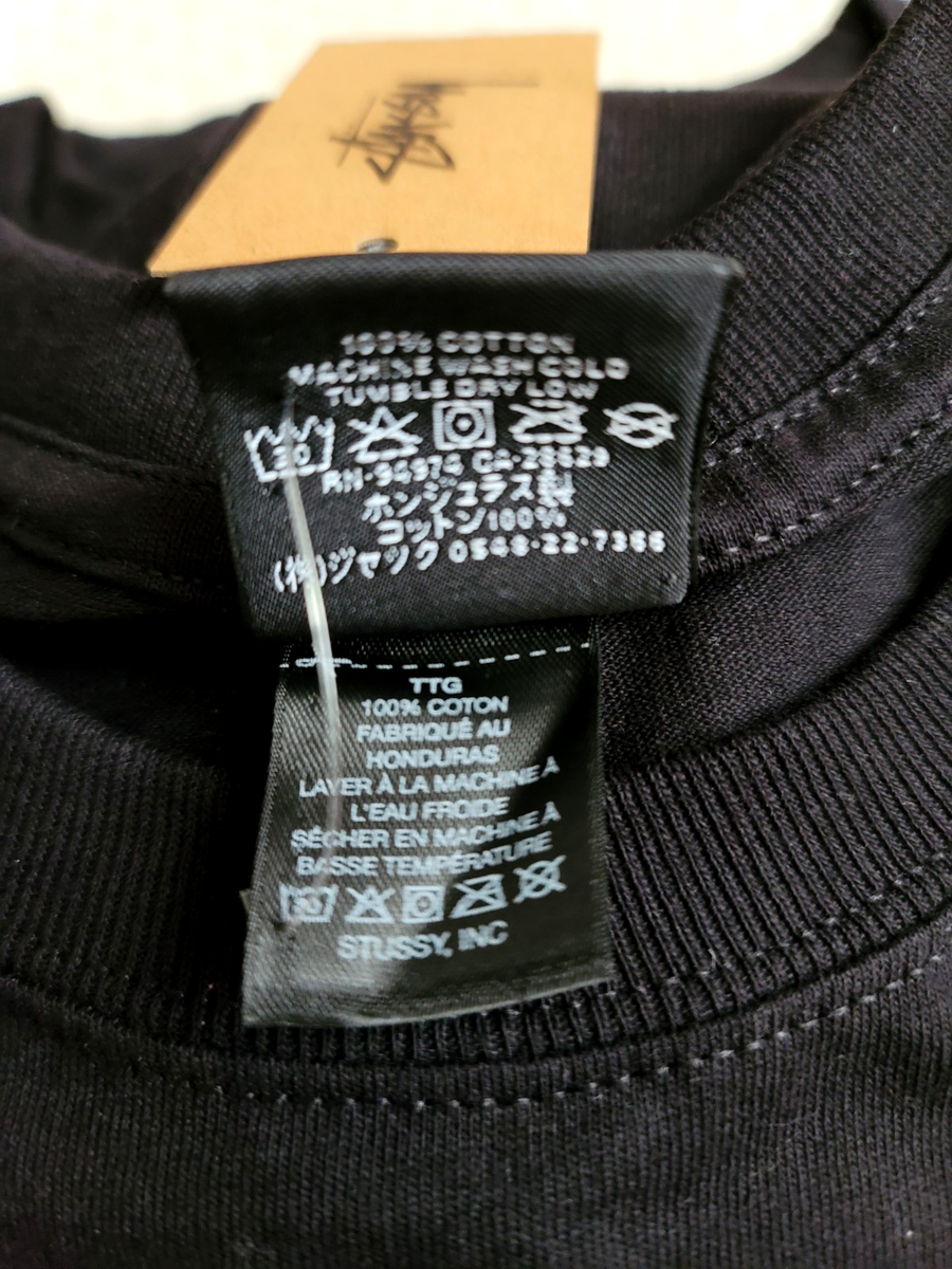 NWT STUSSY HONOLULU Hawaii Chapter Tee Limited BLACK LONG SLEEVE T