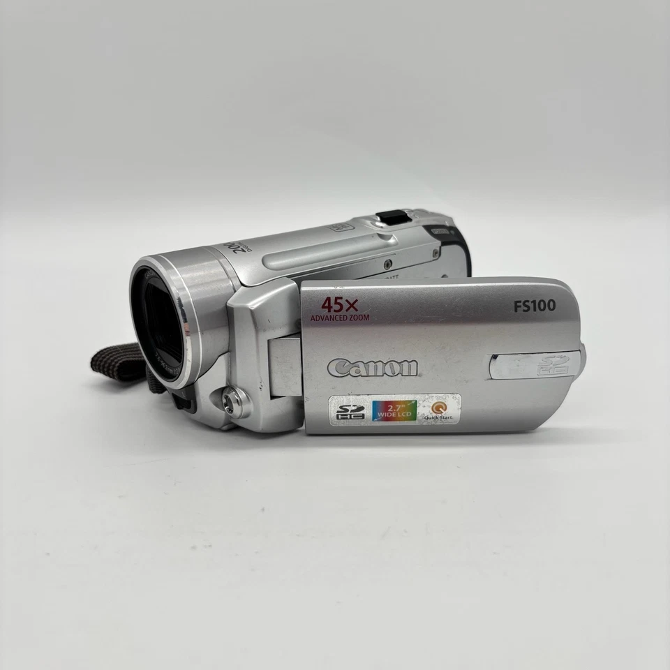 Canon Legria FS100 E HD Camcorder Video Camera w/ Box & Accessories, New Battery - Image 3 of 4