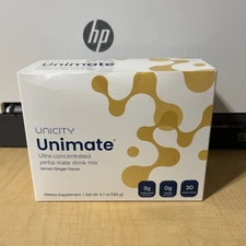 *NEW* Unicity Unimate Yerba Mate Supplement LEMON GINGER 30 Pack - EXP 2027