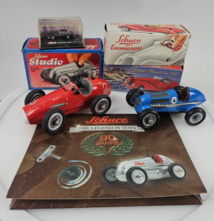 Schuco Examico 4001 & Akustico 2002 & Studio 1050 & Grand Prix Racer 1070