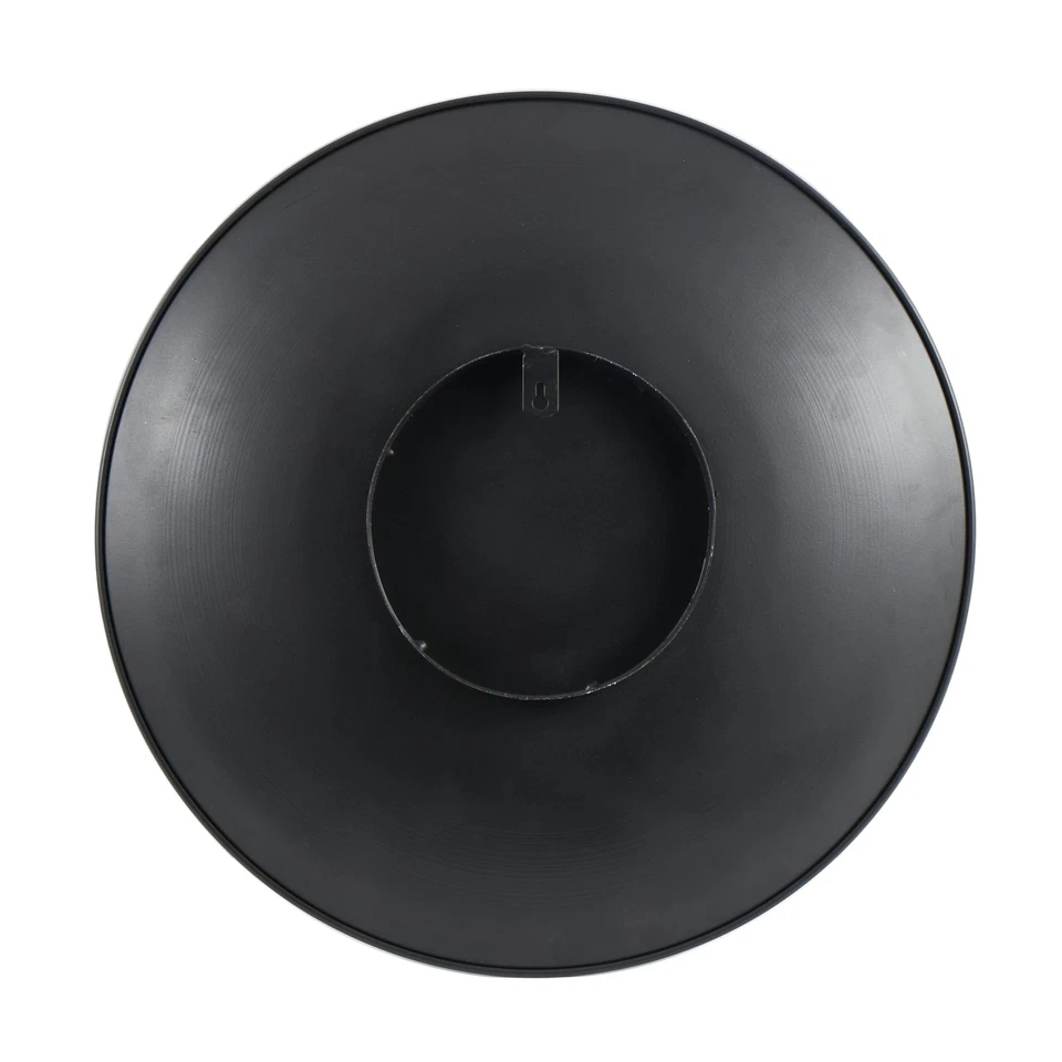 Escultura de pared de disco circular 3D para decoración de pared abstracta de metal con accesorios marrones... Foto 3 de 4