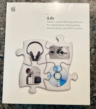 Apple iLife Model M9063Z/A Vintage Software Macintosh 2003 USED iTune 3 iPhoto 2